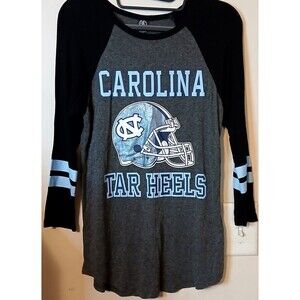 UNC Tar Heels Recycled Karma Raglan Shirt Womens XS Carolina Football Graphic